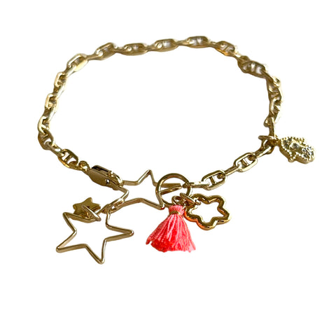 Hamsa mini tassel Necklace
