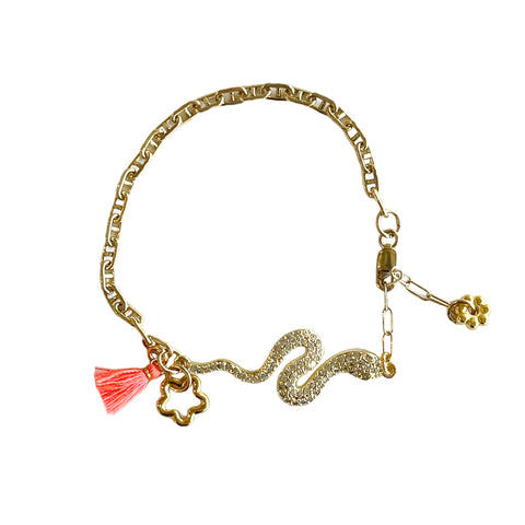Hamsa mini tassel Necklace
