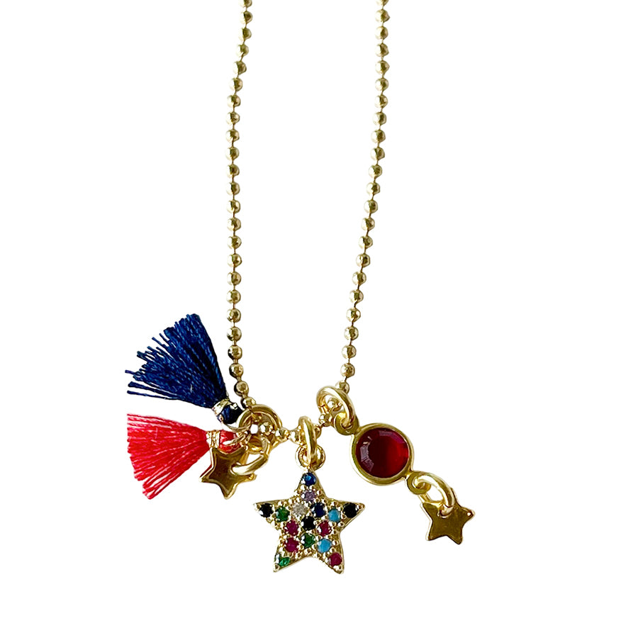Freedom Star Necklace & Ear Thread