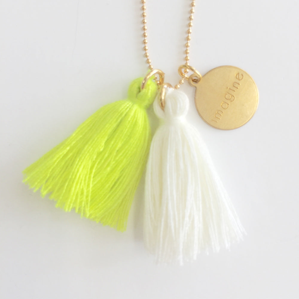 WS JEWELRY NECKLACE - iMAGiNE - iVORY/YELLOW