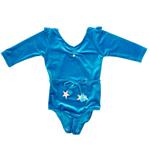 Cosmic Star Leotard in Blue