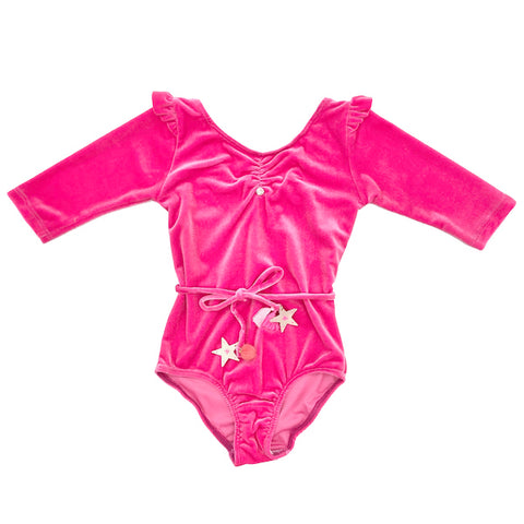 Cosmic Star Leotard in Pink