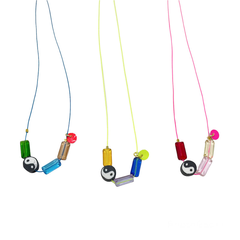 Rainbow Yin Yang Necklace