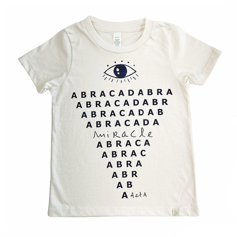 ABRACADABRA Crew Tee in Navy Blue