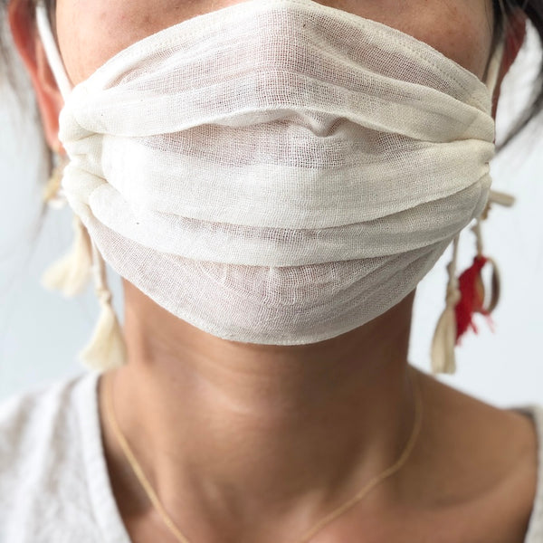 Cotton Gauze Face Mask - Terre - Adult size