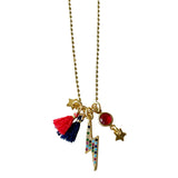 Freedom Lightning Necklace & Ear Thread