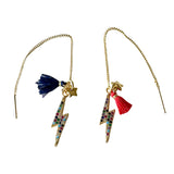 Freedom Lightning Necklace & Ear Thread