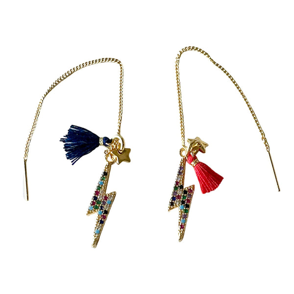 Freedom Lightning Necklace & Ear Thread