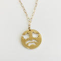 Cut Out Birds 14K Gold Necklace