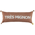 CUSHION - DOUBLE CUSHiON - TRÈS MiGNON WHiTE ON BROWN
