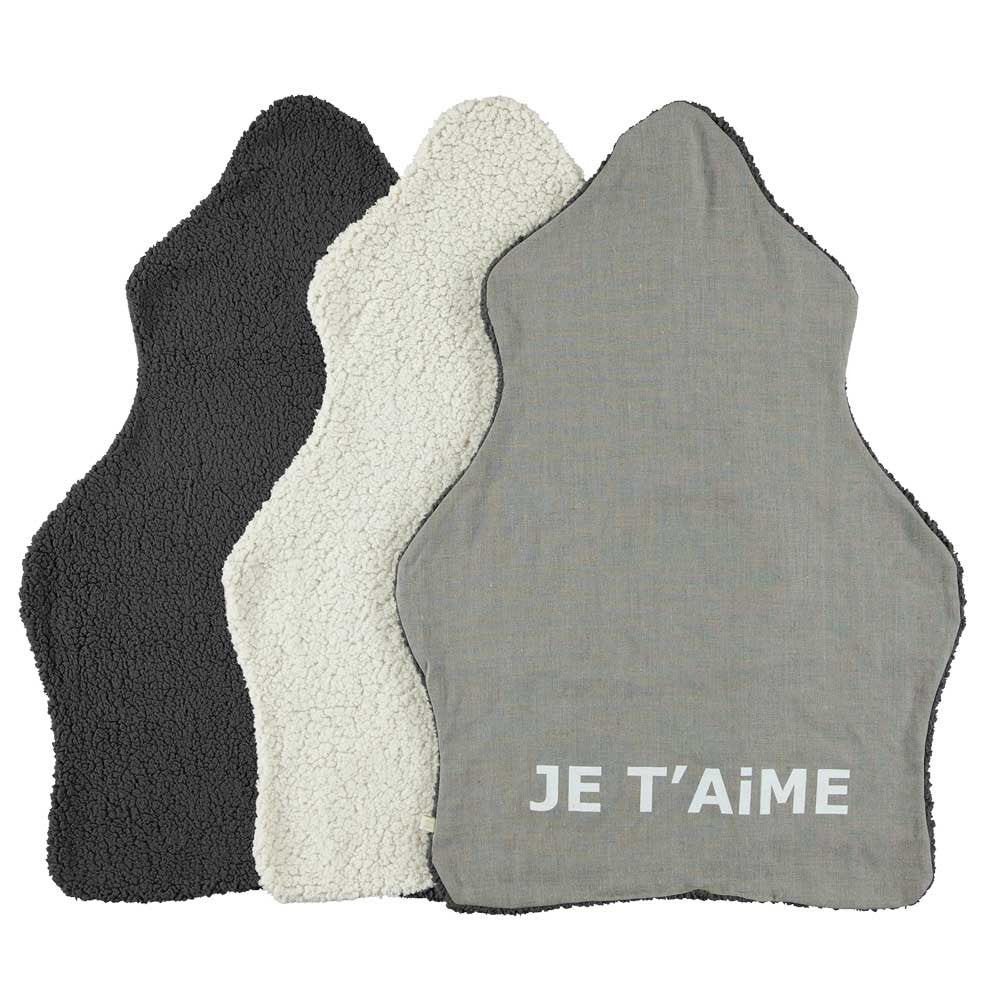 Je T'aime Blanket in Dark Gray