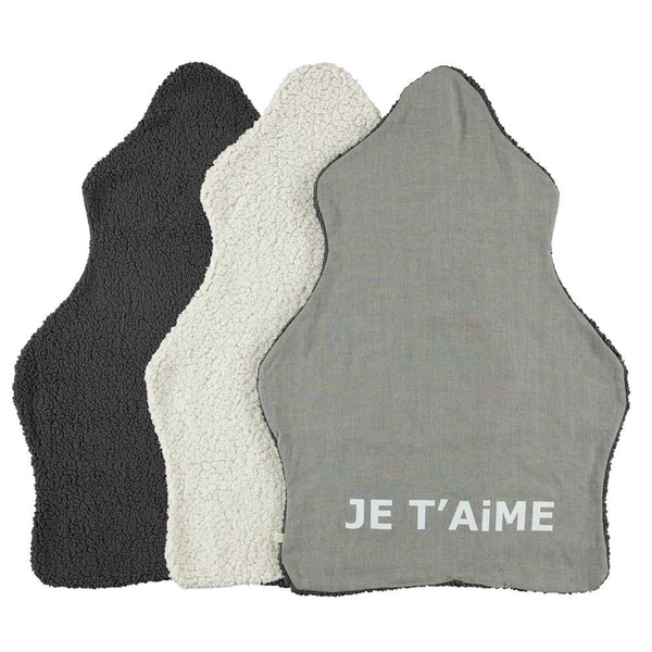 Je T'aime Blanket in Dark Gray