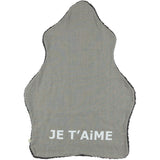 Je T'aime Blanket in Dark Gray