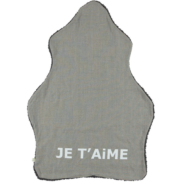 Je T'aime Blanket in Dark Gray