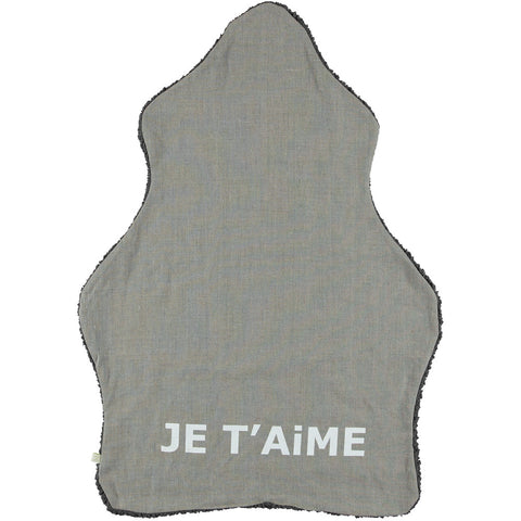 Je T'aime Blanket in Dark Gray