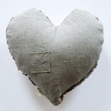 PiLLOW - HEART SEQUiNS- GOLD