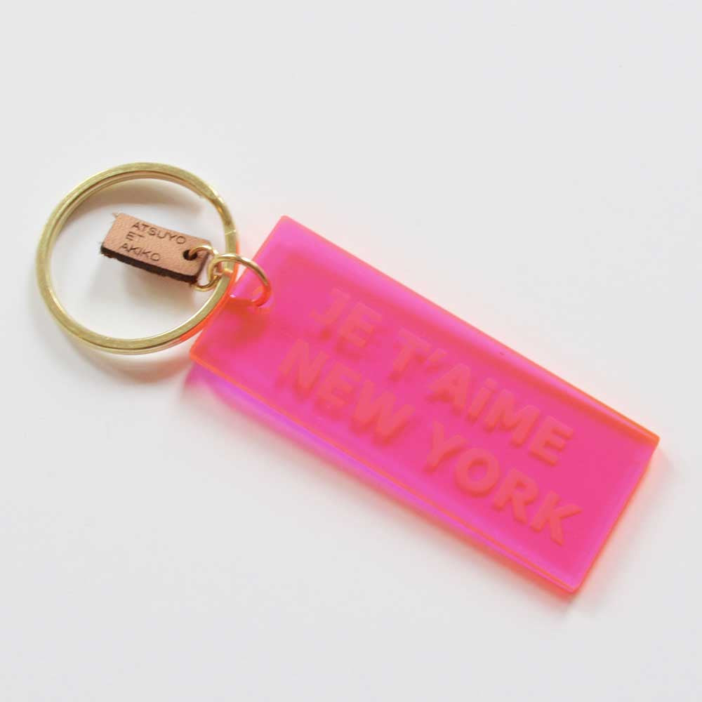 KEY HOLDER - JE T'AiME NEW YORK PiNK