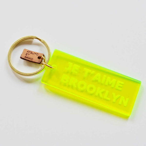 KEY HOLDER - JE T'AiME BROOKLYN YELLOW