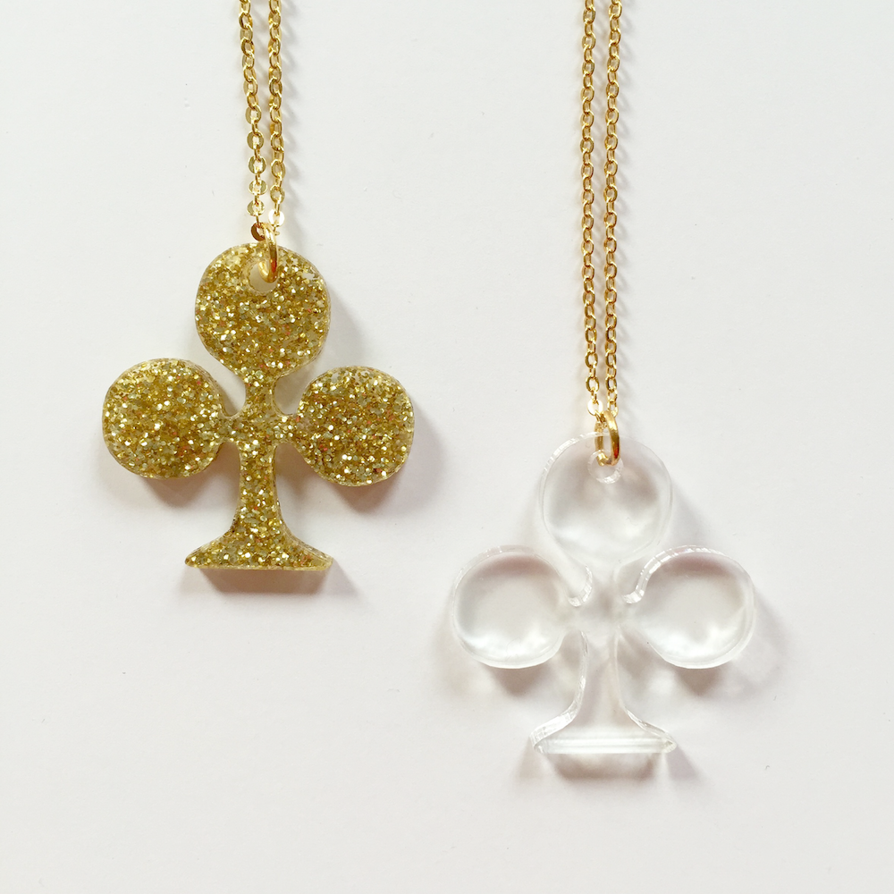 WS NECKLACE CARTE- CLOVER