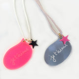 WS NECKLACE - JE T'AiME STAR - MiRROR