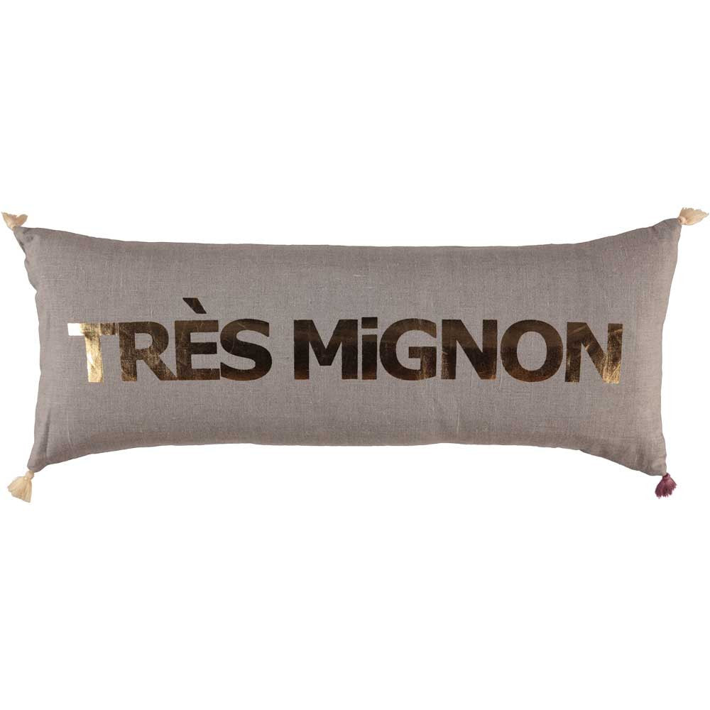 CUSHION - DOUBLE CUSHiON - TRÈS MiGNON GOLD FOiL ON COCONUT