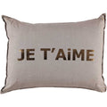 CUSHiON - GRAND- JE T'AiME GOLD FOiL ON COCONUT