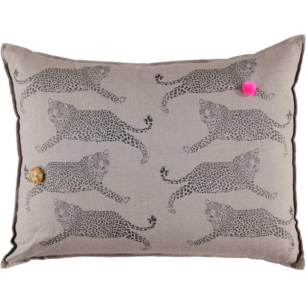 CUSHiON - GRAND - LEOPARDS ON COCONUT (COVER ONLY)