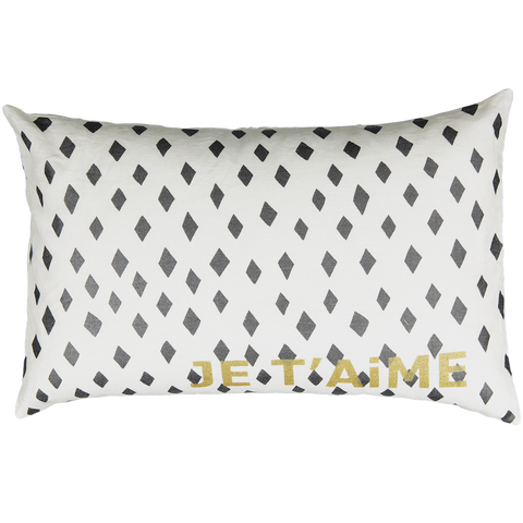 CUSHiON - JE T'AiME CARTE - DiAMOND iN MiLKY WHiTE (Cover Only)