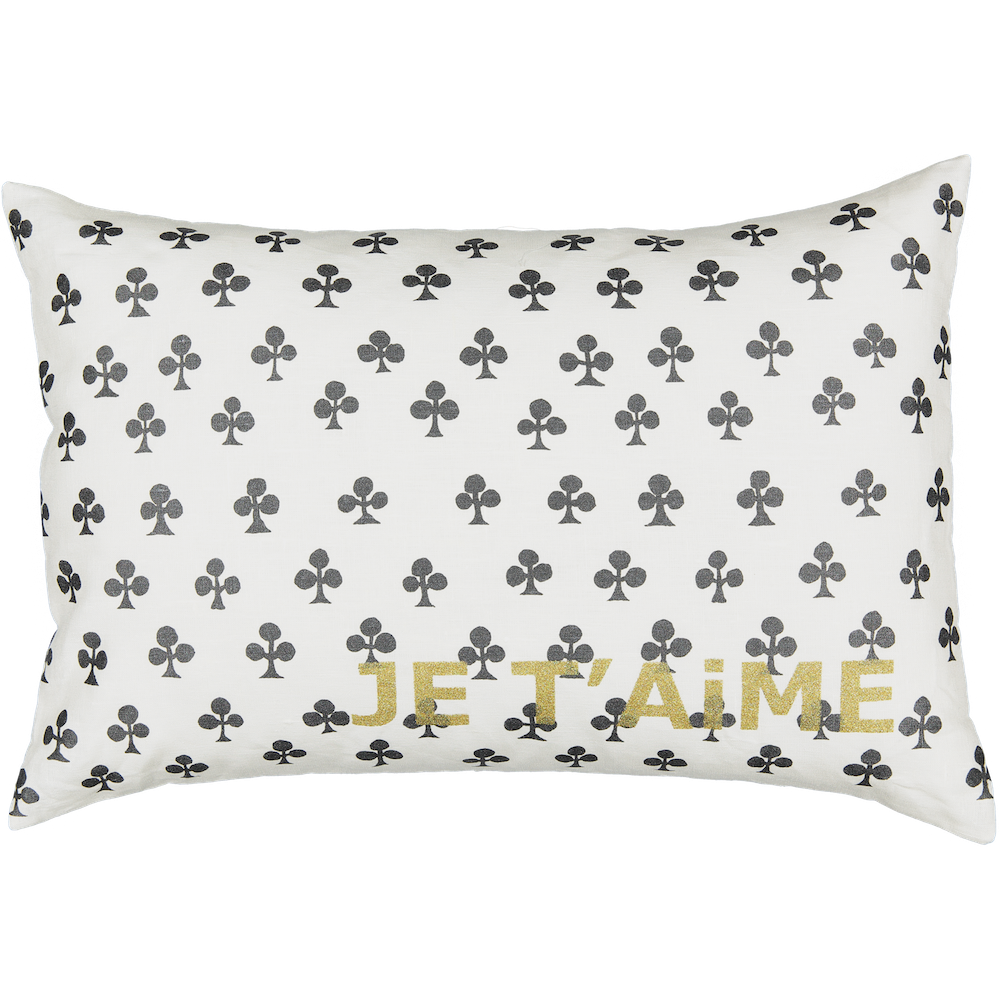 CUSHiON - JE T'AiME CARTE - CLOVER iN MiLKY WHiTE (Cover Only)