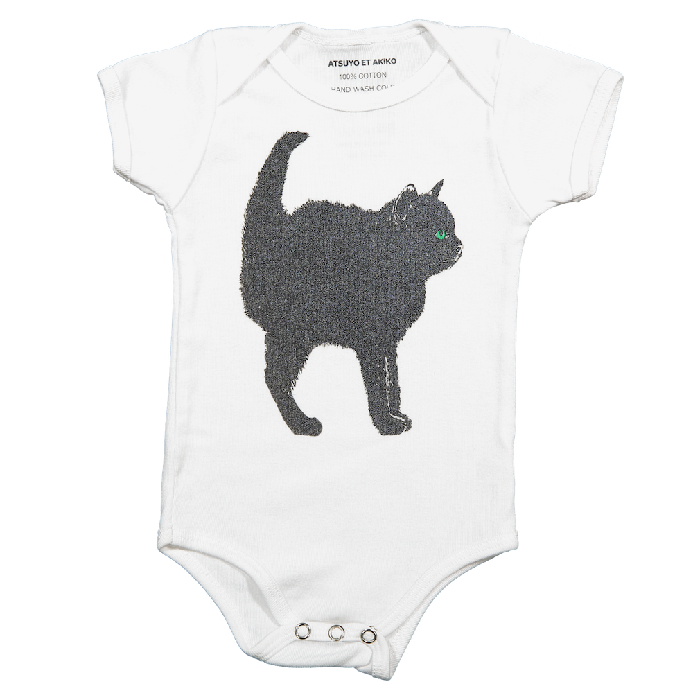 ONESiE SHORT SLEEVE - CHAT NOiR