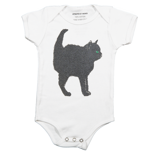 ONESiE SHORT SLEEVE - CHAT NOiR