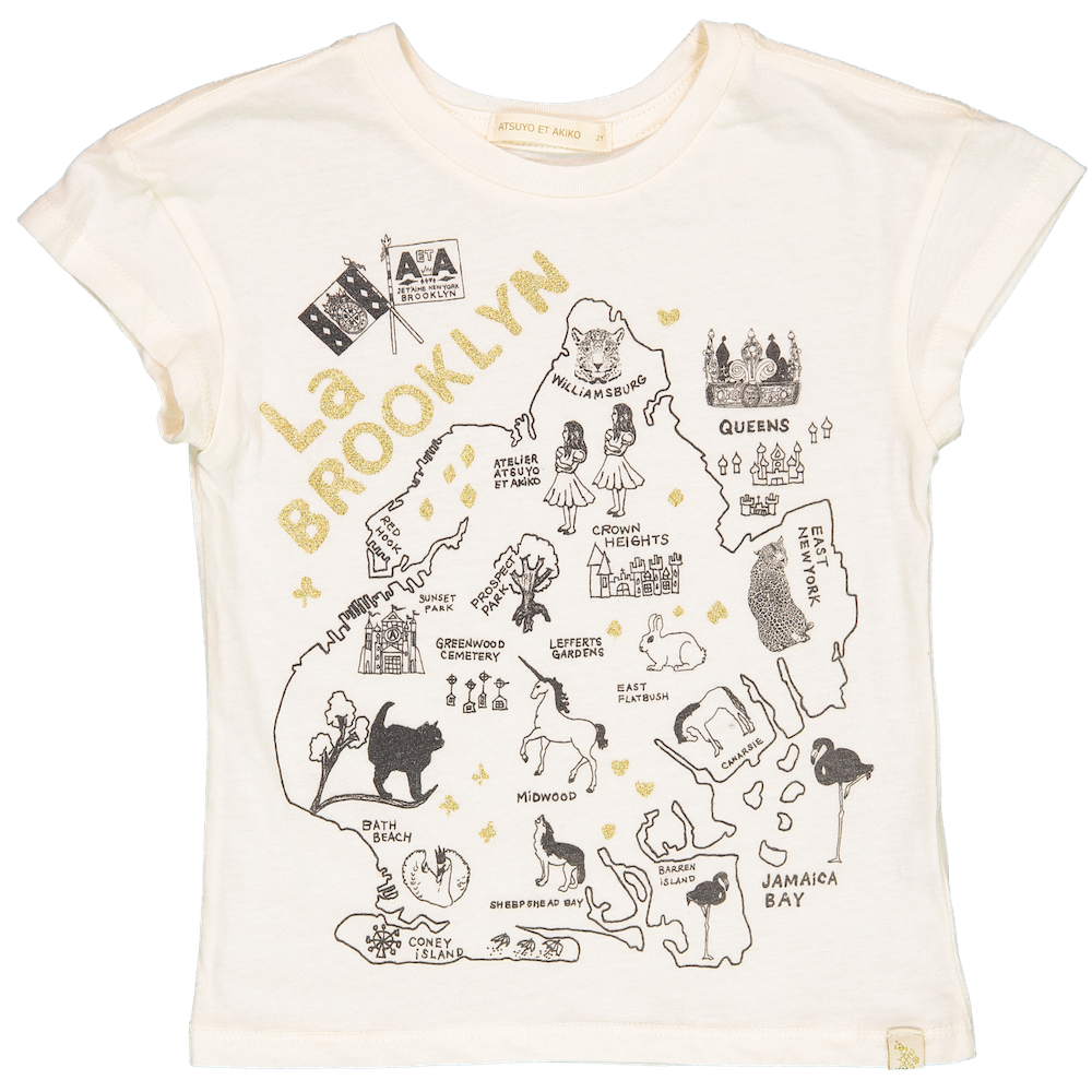 TEE - LARA SHORT SLEEVE - La BROOKLYN iN GOLD