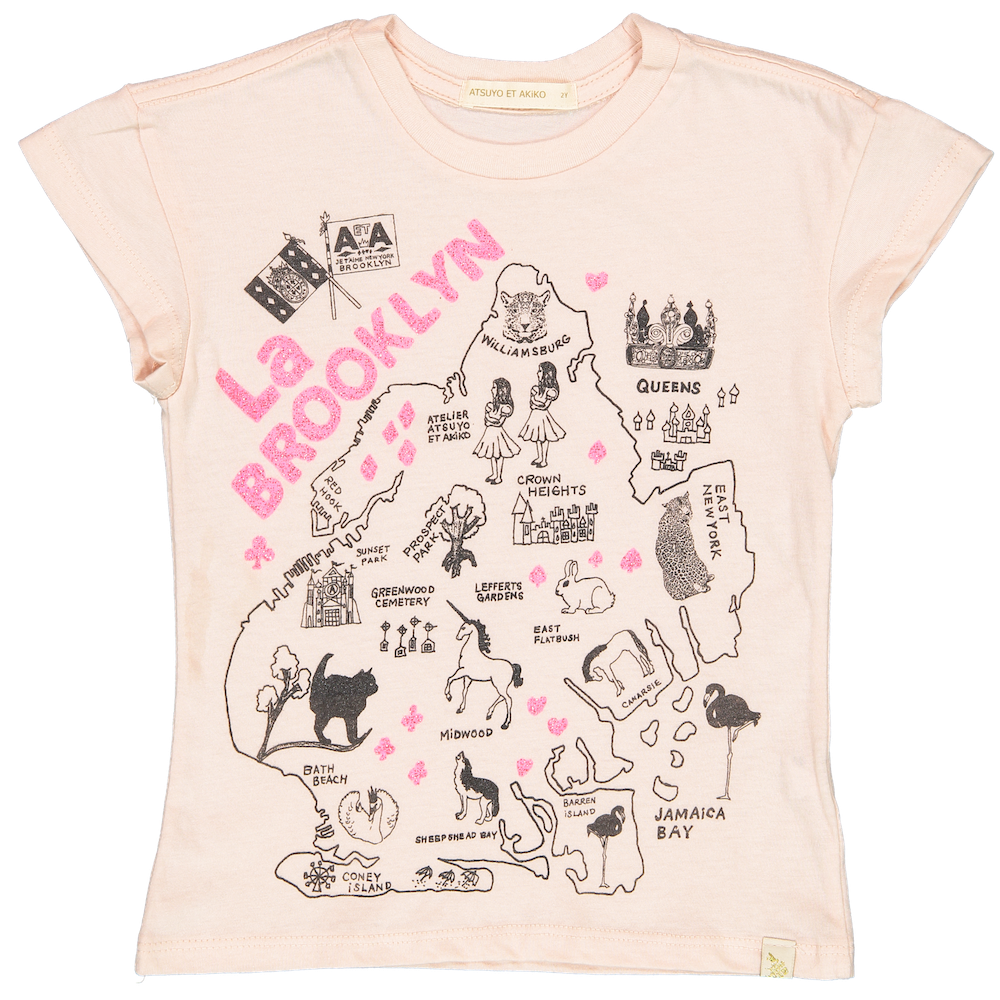 TEE - LARA SHORT SLEEVE - La BROOKLYN iN PiNK
