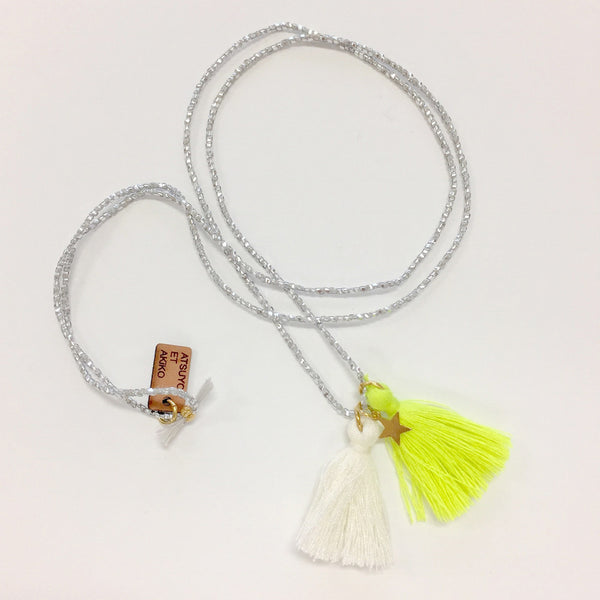 NECKLACE - REBECCA - iVORY/YELLOW