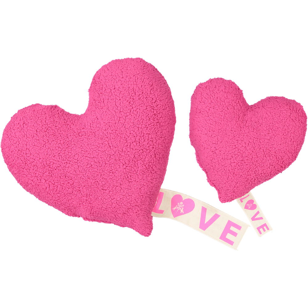 PiLLOW - LOVE FLEECE - HOT PiNK