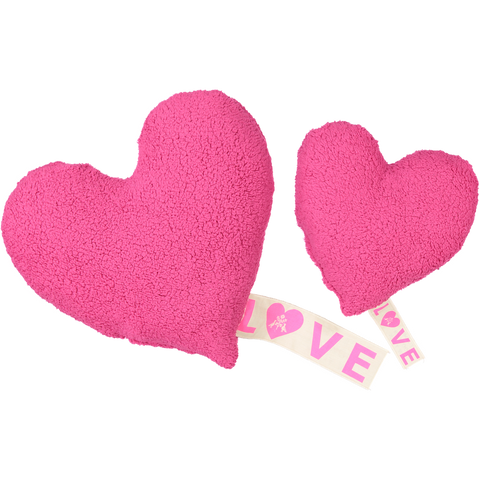 PiLLOW - LOVE FLEECE - HOT PiNK