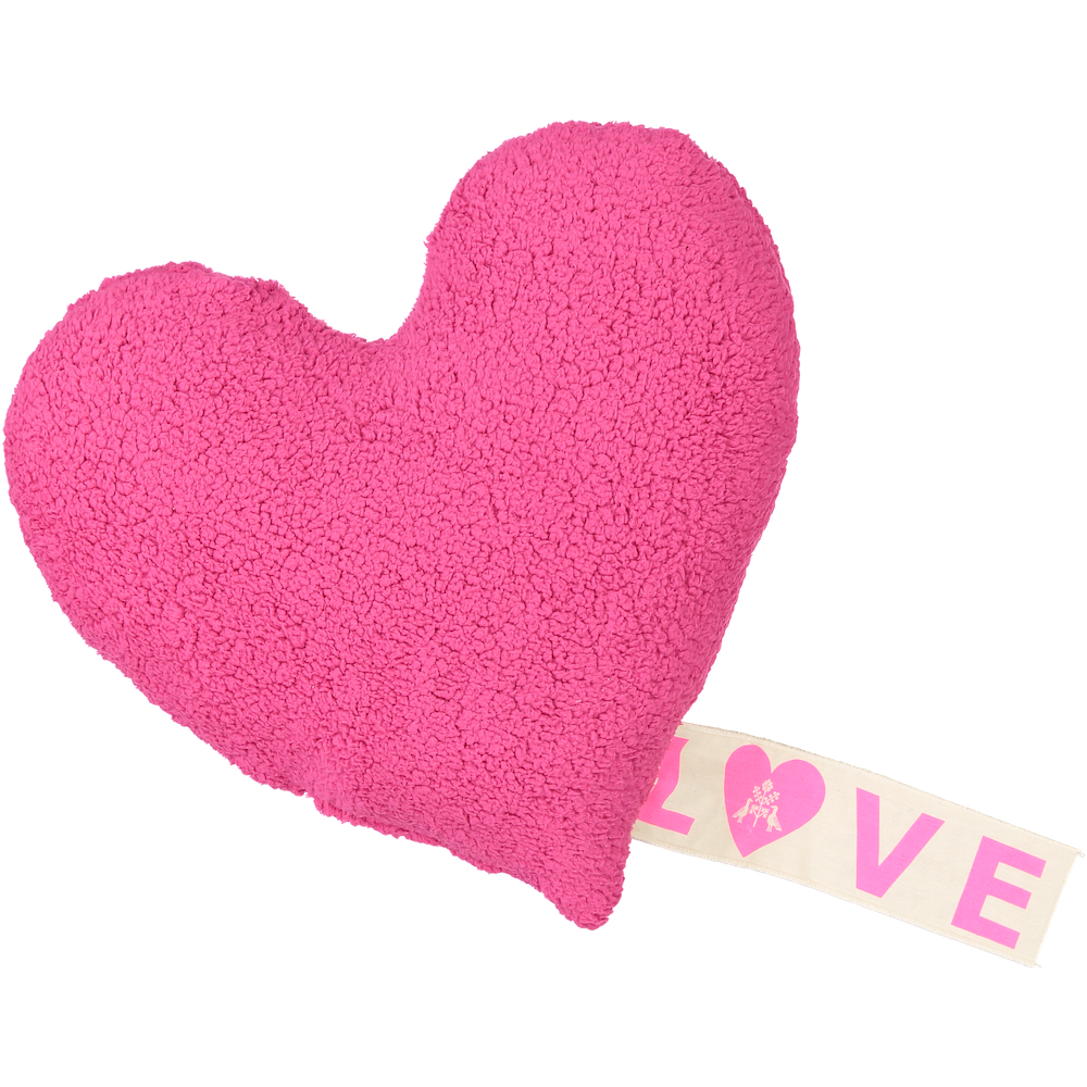 PiLLOW - LOVE FLEECE - HOT PiNK