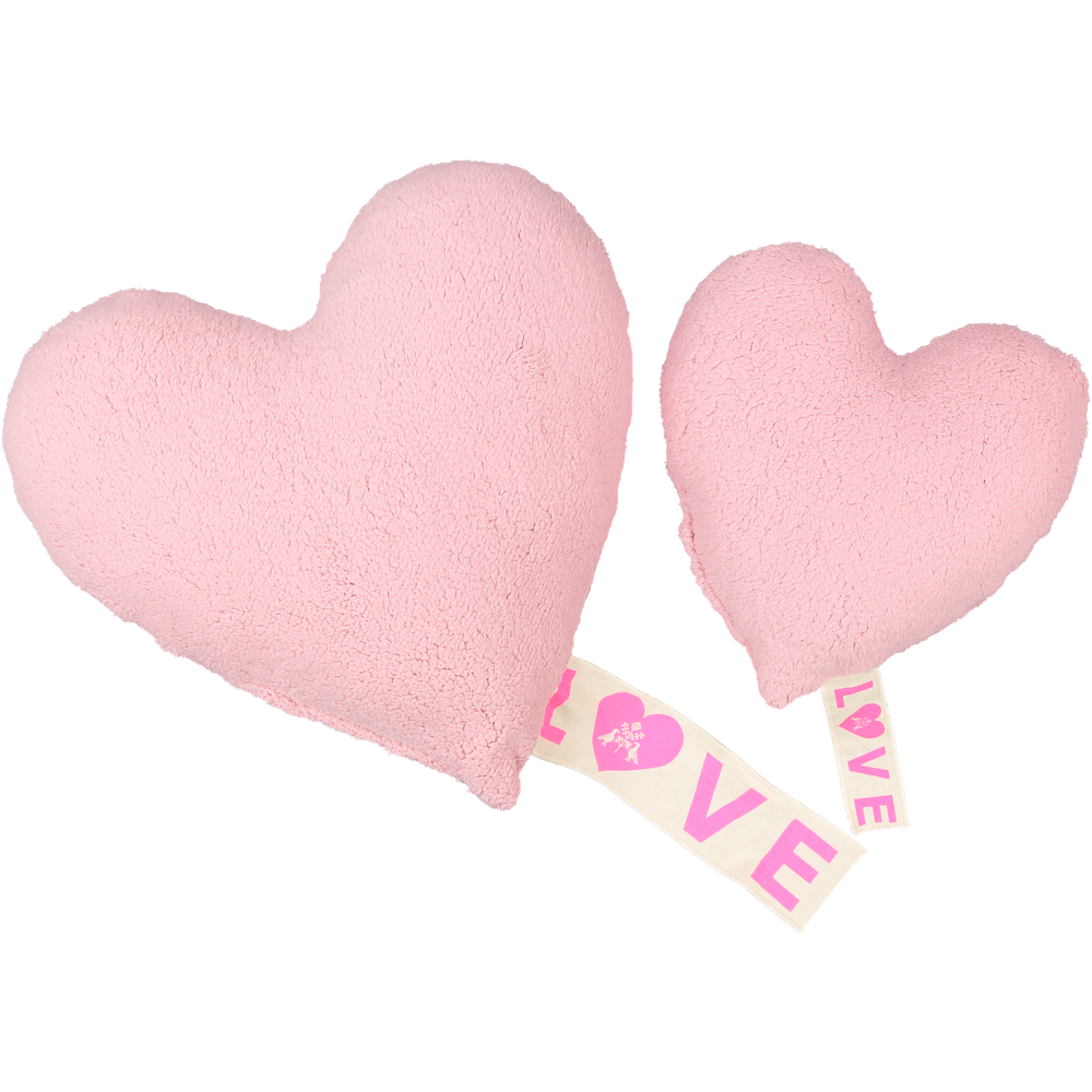 Love Fleece Pillow in Pink