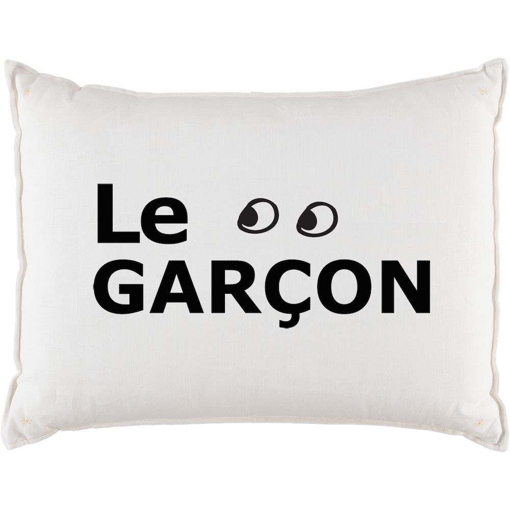 Le Garçon Grand Cushion in Milky White (Cover Only)