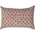 Je T'aime Carte Cushion with Red Diamond in Coconut (COVER ONLY)
