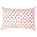 Je T'aime Carte Cushion with Red Diamond in Milky White (Cover Only)