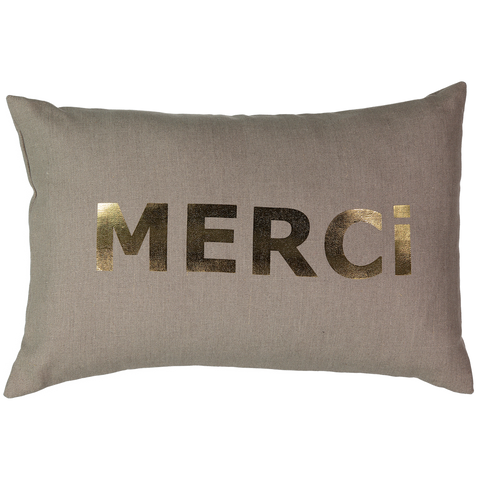 Merci Linen Cushion in Coconut