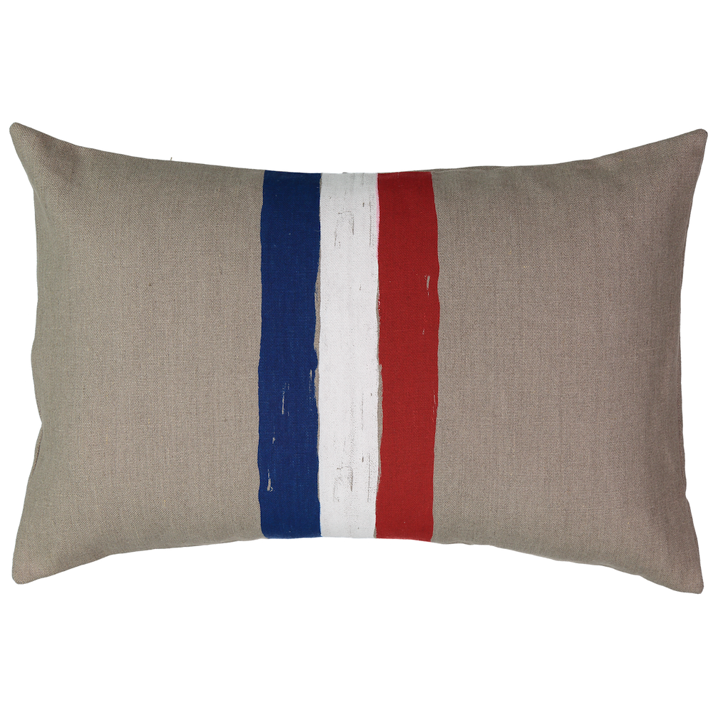 Trois Couleurs Linen Cushion in Coconut