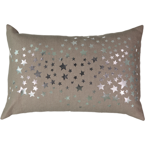 Étoiles Silver Cushion in Coconut