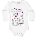 ONESiE LONG SLEEVE - La NEW YORK in PiNK