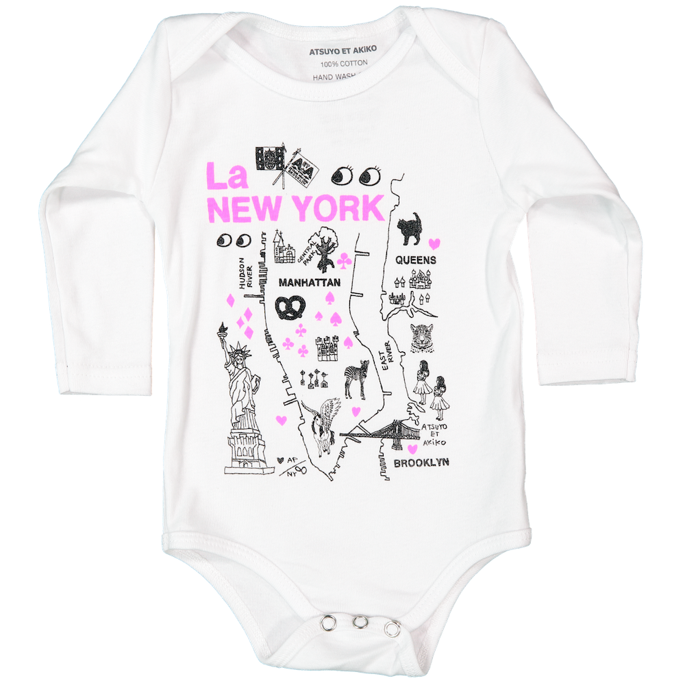 ONESiE LONG SLEEVE - La NEW YORK in PiNK