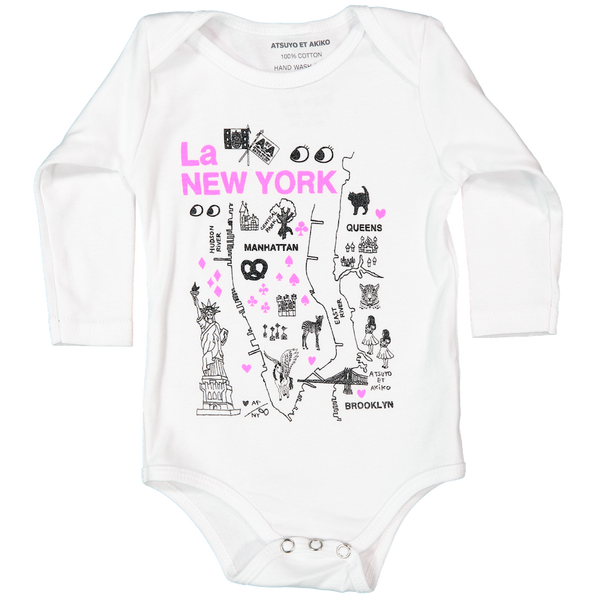 ONESiE LONG SLEEVE - La NEW YORK in PiNK