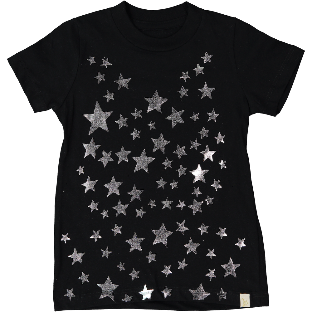 A-Étoiles Crew Tee in Silver