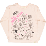 Lara Long Sleeve Tee -  La BROOKLYN in Pink