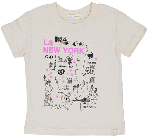 Crew Tee - La NEW YORK in Pink